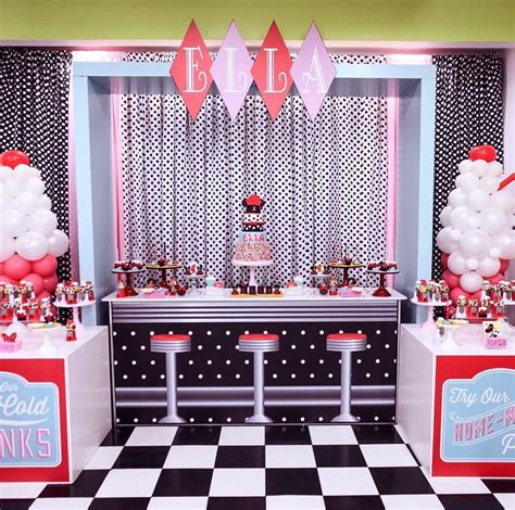 50s style party decorations|More.